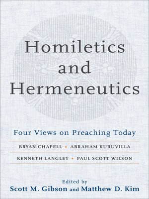 cover image of Homiletics and Hermeneutics
